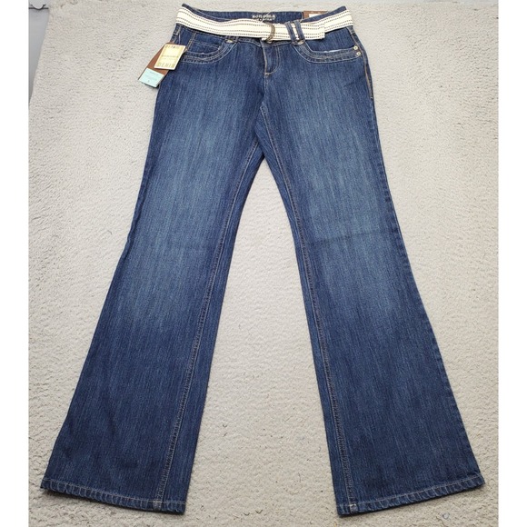 Sonoma Life+Style Bootcut Jeans Womens 6 Blue Denim Modern Fit Stretch Dark Wash - Picture 1 of 11